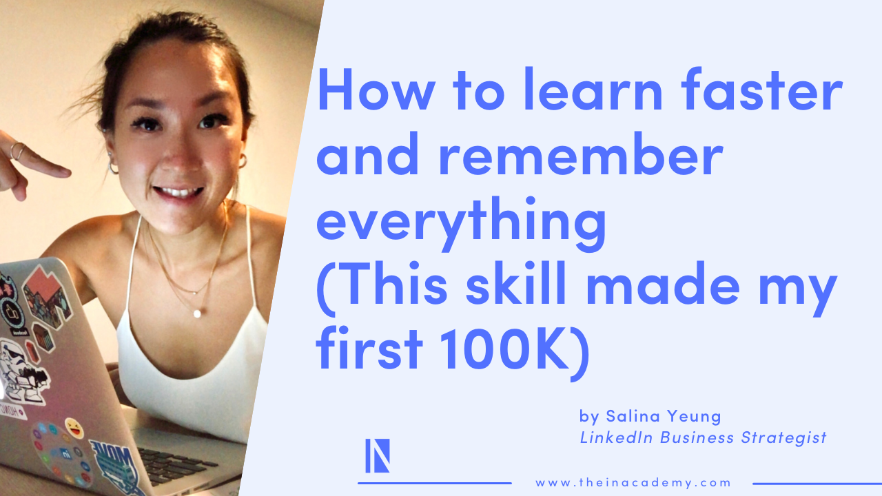 How to learn faster and remember everything (This skill made my first 100K)